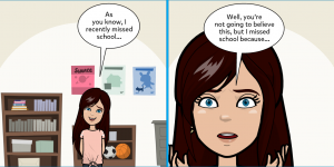 Comic/story starter for a writing assignment