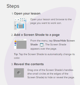 A step-by-step guide to using Screen Shade.
