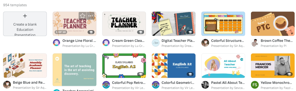 Canva templates