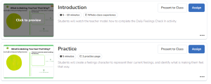 Introduction and practice sections