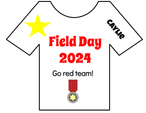 Example of a field day shirt design