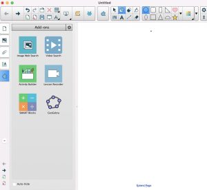 SMART Notebook's browser tabs