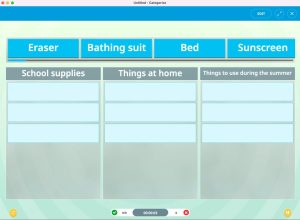 ActivInspire's Categories activity