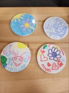 Decorated coasters
