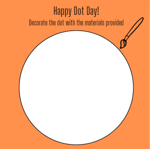 Dot Day activity for students to decorate their own dots