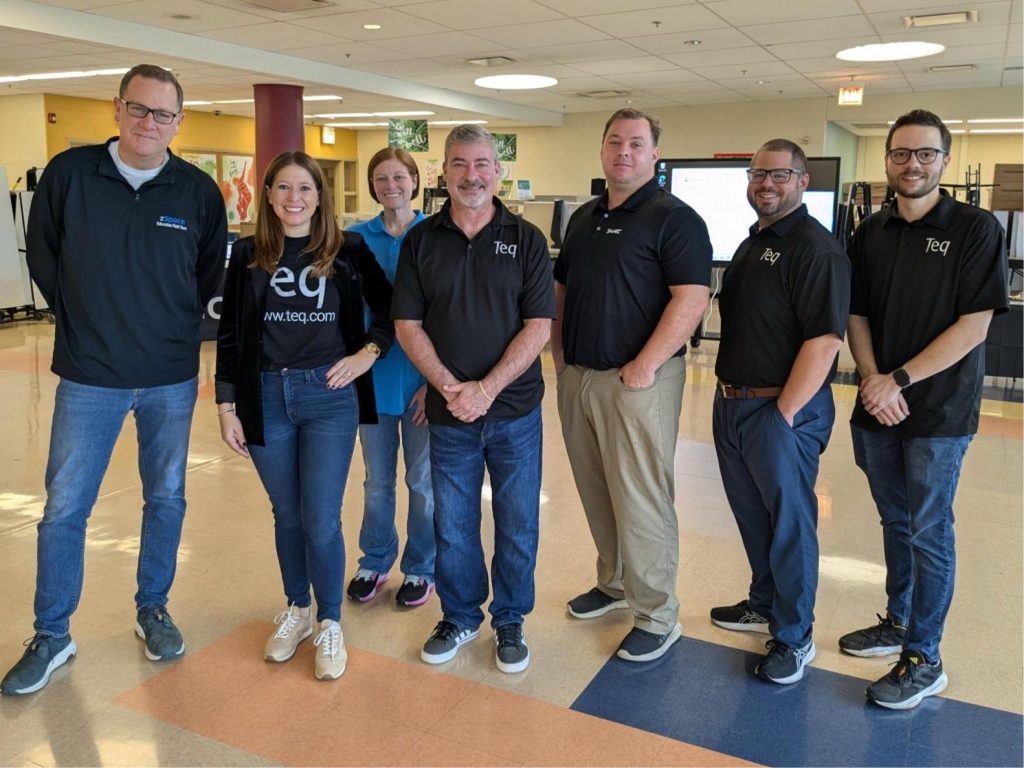 Photo of all staff in attendance from Teq, SMART, zSpace, and Active Floor.