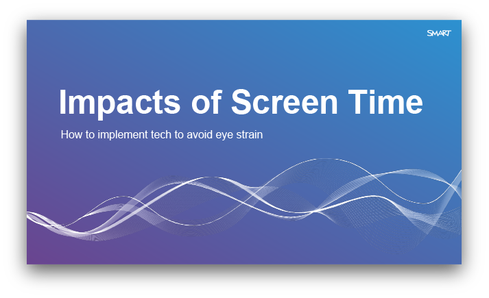 Impacts of Screen Time report cover 