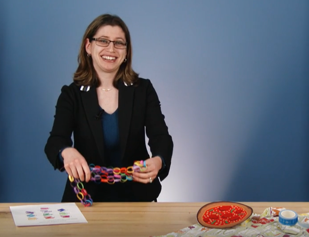 Discover how to make a paper chain.