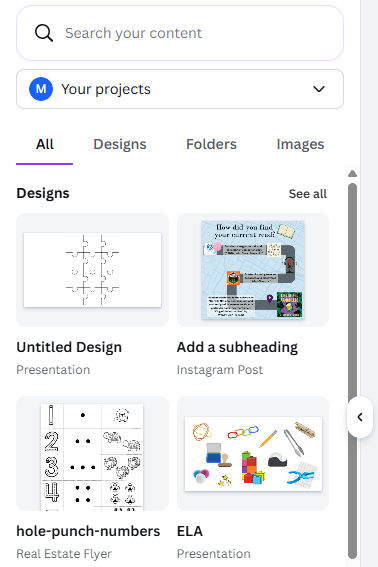 Canva secret number. four. Embed projects into new designs. 